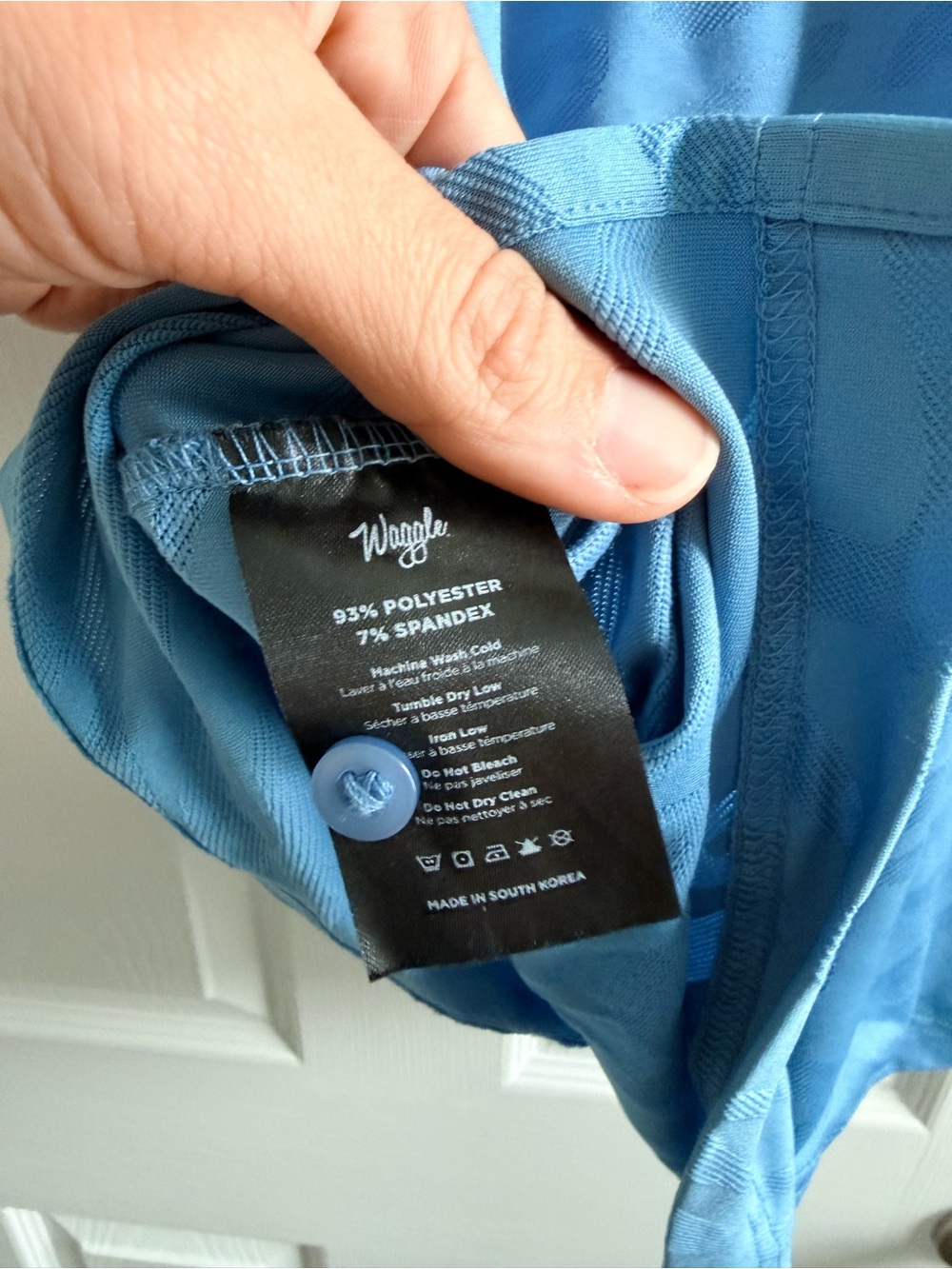 Waggle Golf Light Blue Performance Polo - Picture 7 of 7